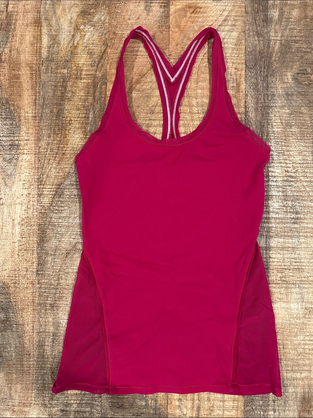 Lululemon Rose Red Racerback Athleisure Tank Top
